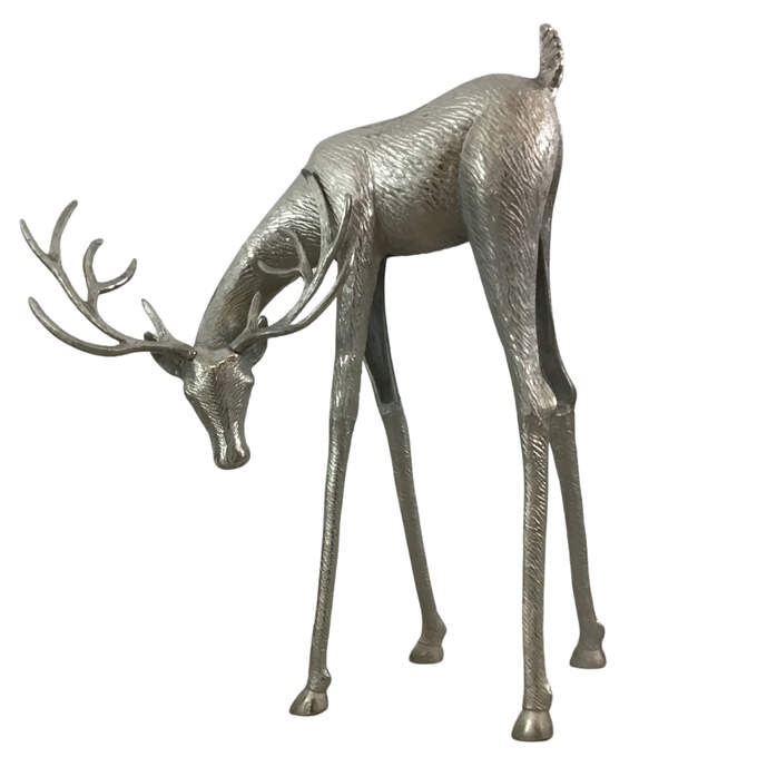 Hirsch m. Kopf unten Alu roh vern.