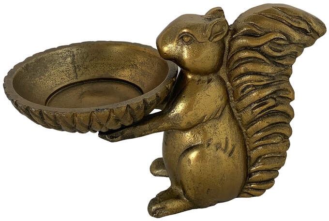 Deko Eichhörnchen Alu bronze