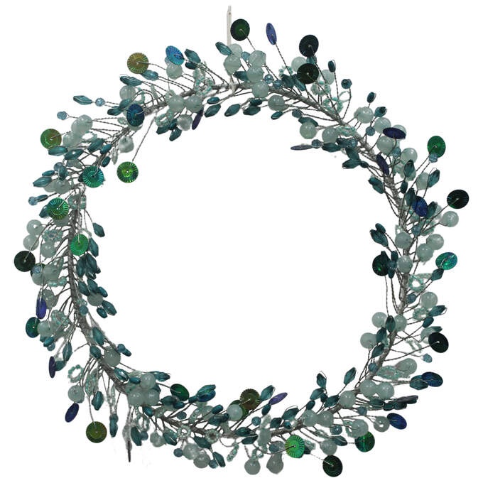 Pailletten Kreis blau