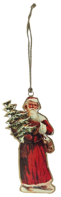 Santa häng. mit Baum rot