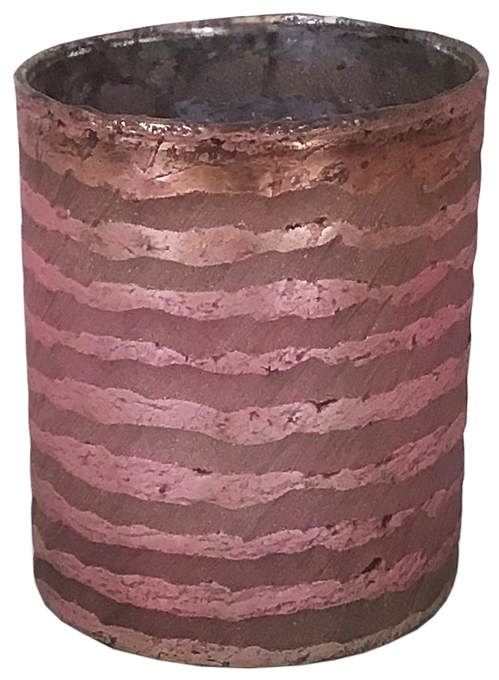 Glas antik rosé/pink