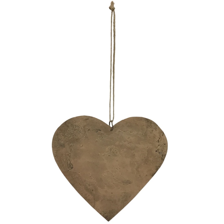 Herz häng. grün-antik