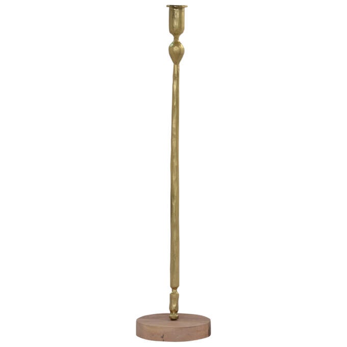 Kerzenständer Holz bronze