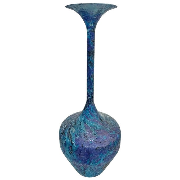 Deko Flaschenvase aquarell türkis