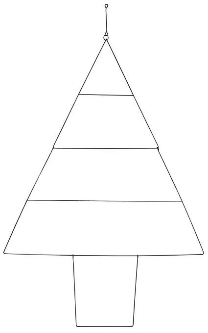 Drahttannenbaum schwarz