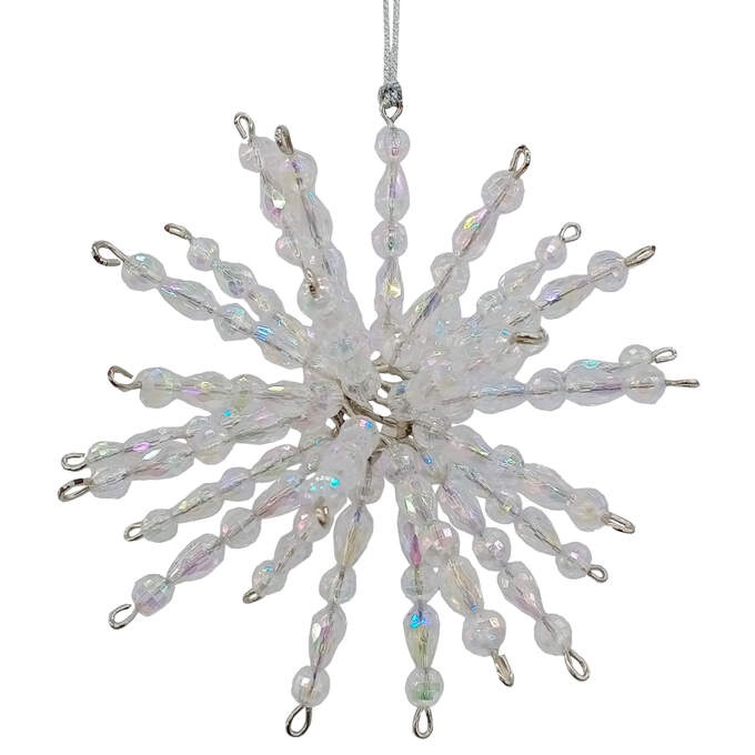 3D Flocke, Kristalle weiß sat.