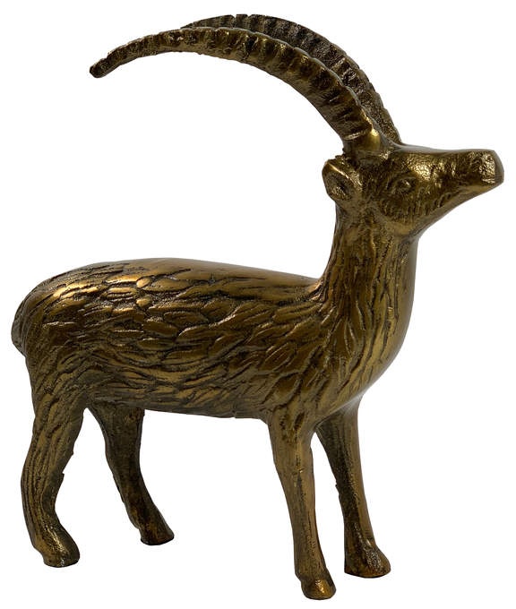 Steinbock stehend Alu bronze - Sonderpreis