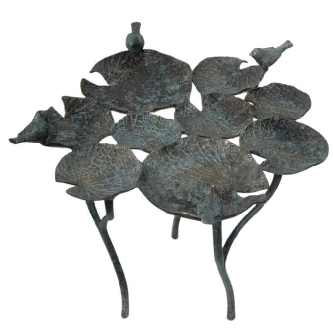 Tisch Seerose m. Vögel irish green