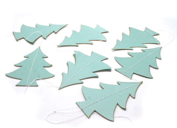 Girlande Baum 6 Stck. 1,5 m Länge grün