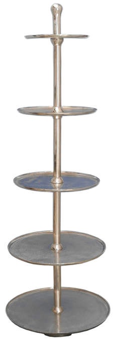 Etagere 5 Teller Alu roh vern.