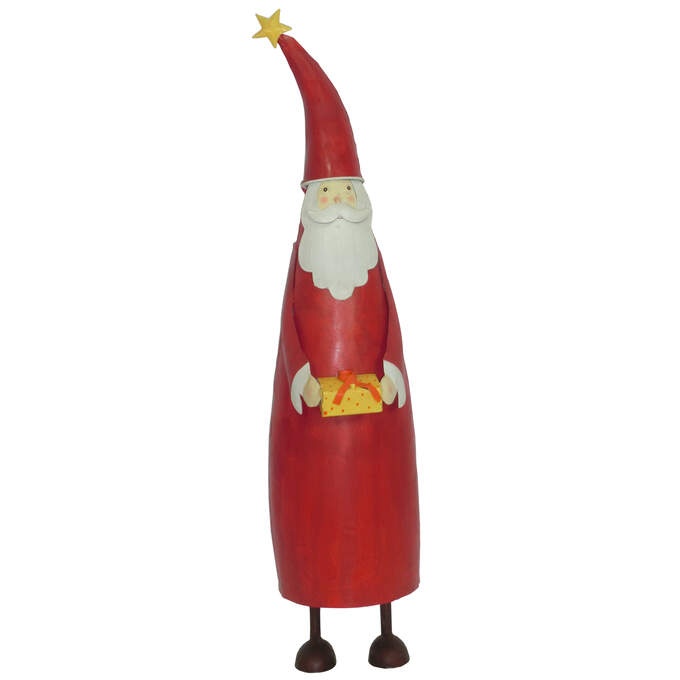 Weihnachtsnikolaus metall rot