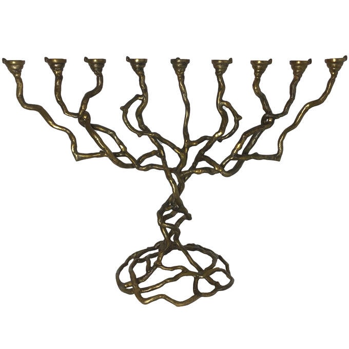 Kerzenständer 9 Kerzen gold antik