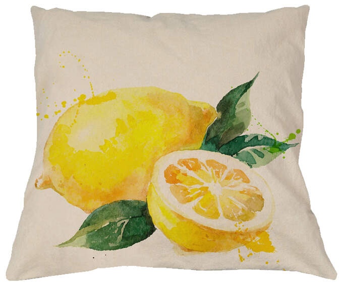 Kissen Zitrone