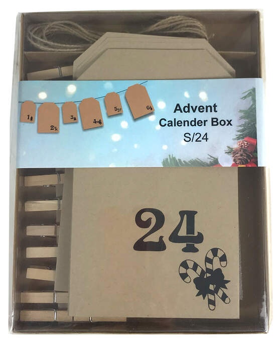 Adventskalender Papier in Box recycle papier