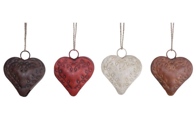 Herz häng. 4fach sort.