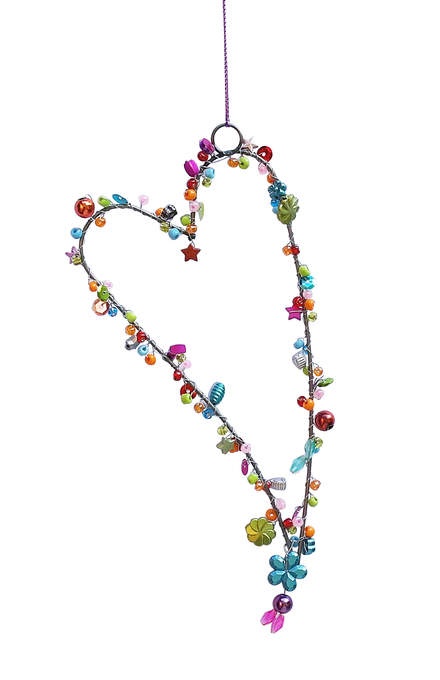 Pailletten Herz Träne bunt