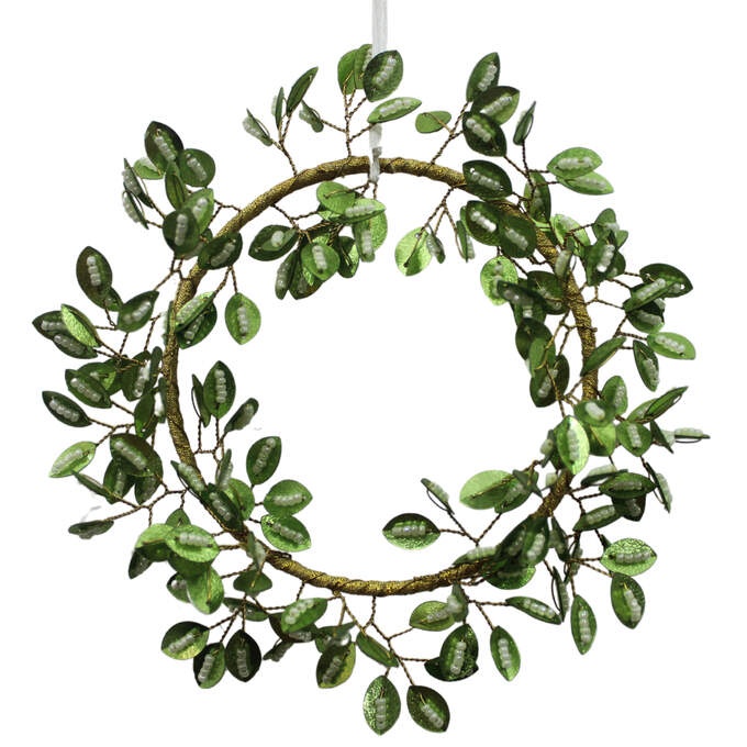 Glas Perlen Kreis grün