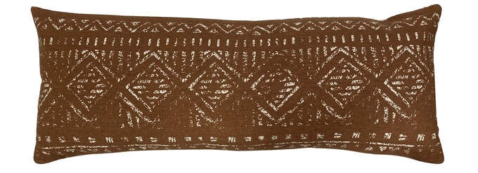 Kissen  m. Struktur ocker/terra