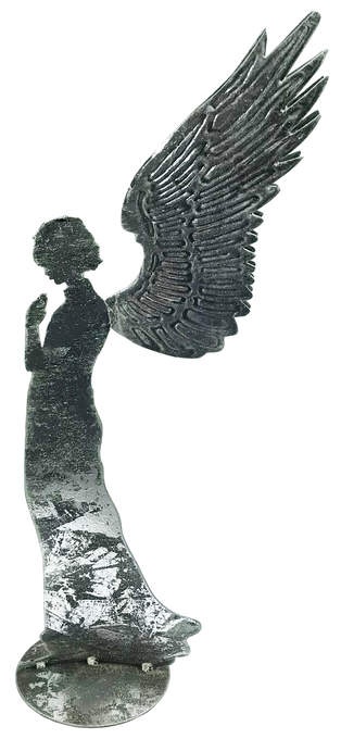 Engel stehend silber antik