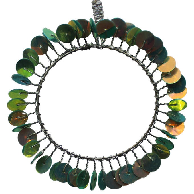 Pailletten Kreis Grüntöne