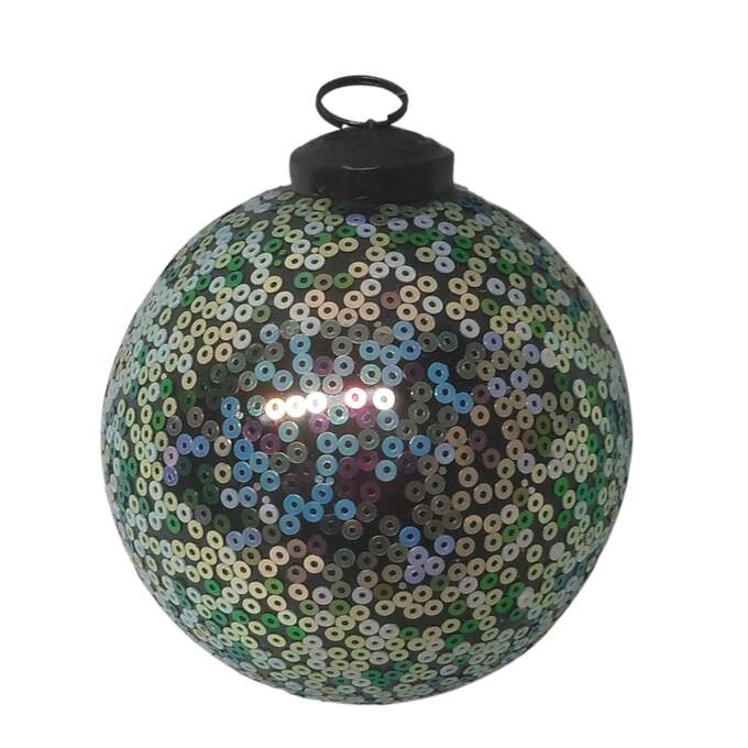 Kugel häng. silber/struktur