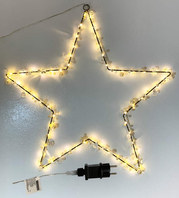 LED Stern weiß, 60 LEDs