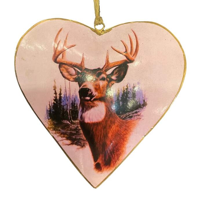 Herz Hirsch häng. rosa