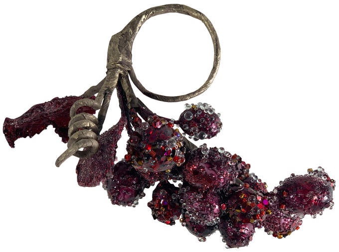 Beeren häng. m. Blatt bordeaux