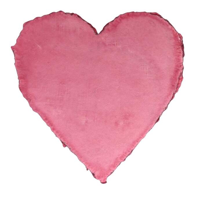 Papier Karte doppelt Herz rot