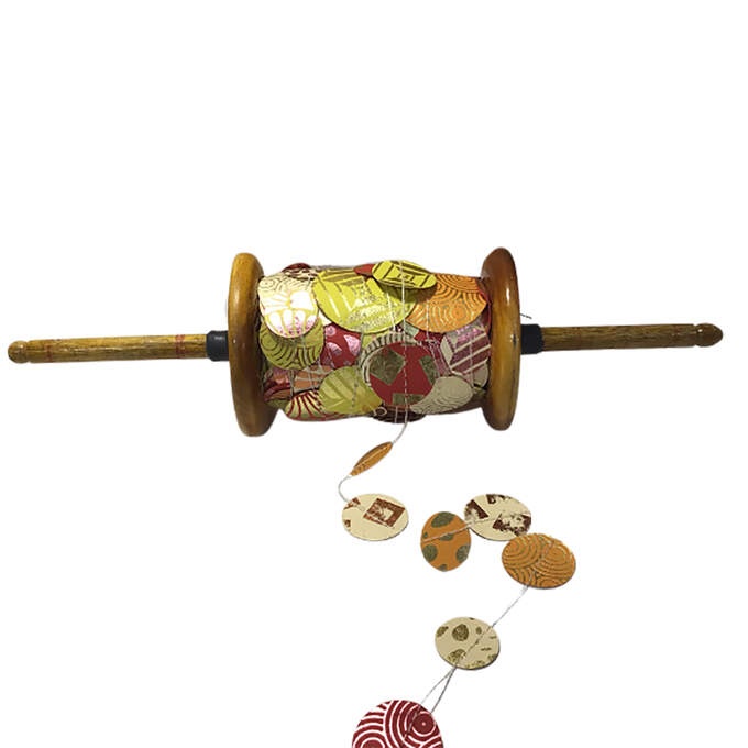 Papiergirl. Spule Kreis 25m gelb