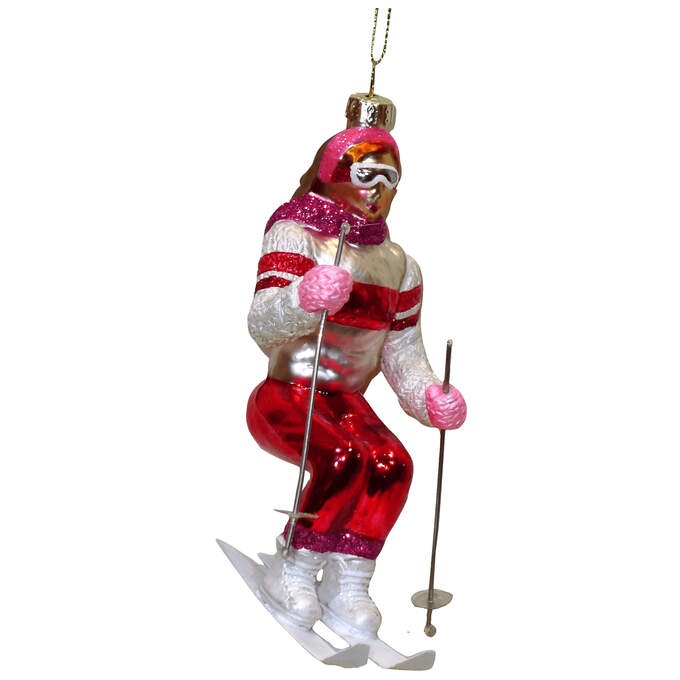 Skifahrerin häng. rot