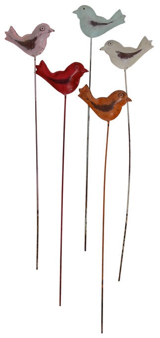 Vogel a.Stab 6fach sort.