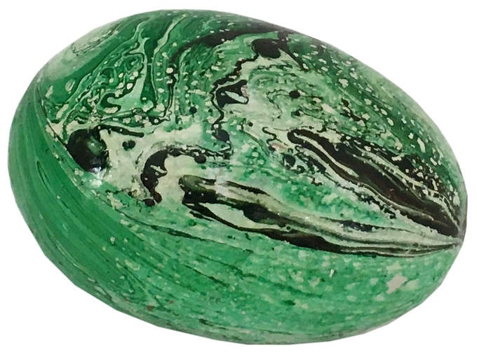 Deko Ei pappmaché grün - Sonderpreis