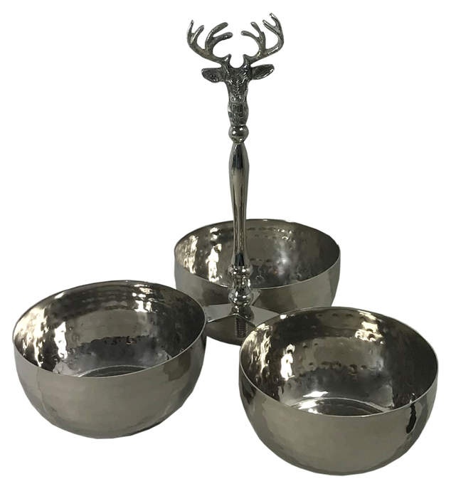 Dekoschale Hirsch Edelstahl