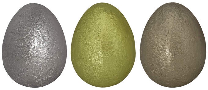 Osterei gold/grün/grau sort.