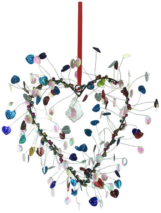 Pailletten Herz bunt