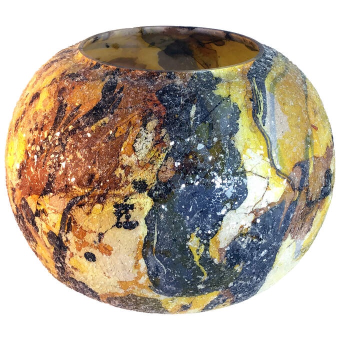 Bowl Glas bunt aquarell