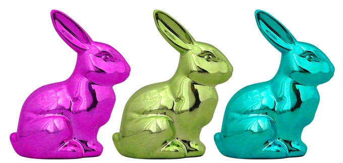 Hase glänz. 3farb.sort.