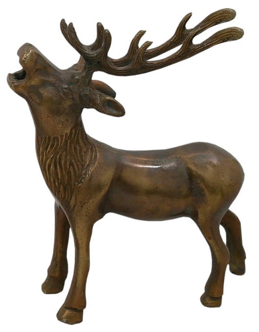 Hirsch Alu roh bronze