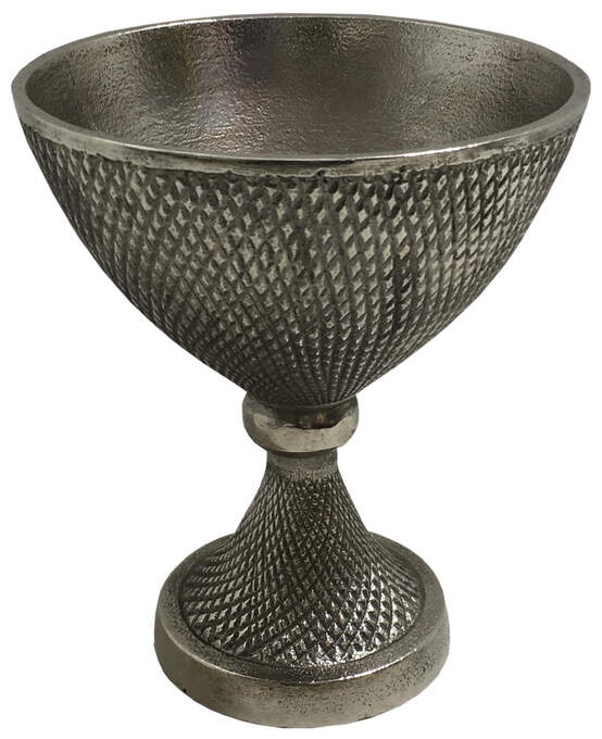 Pokal Alu silber antik