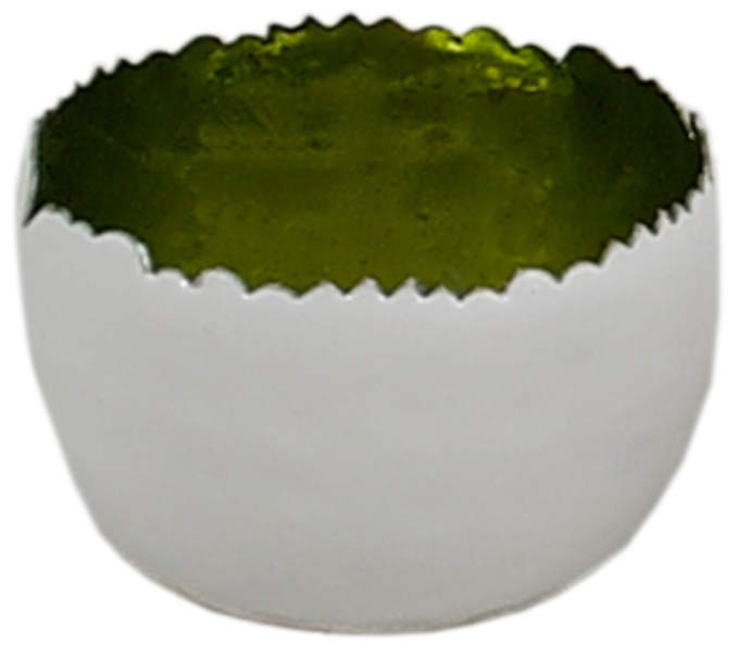 Windlicht a. weiß i. limone