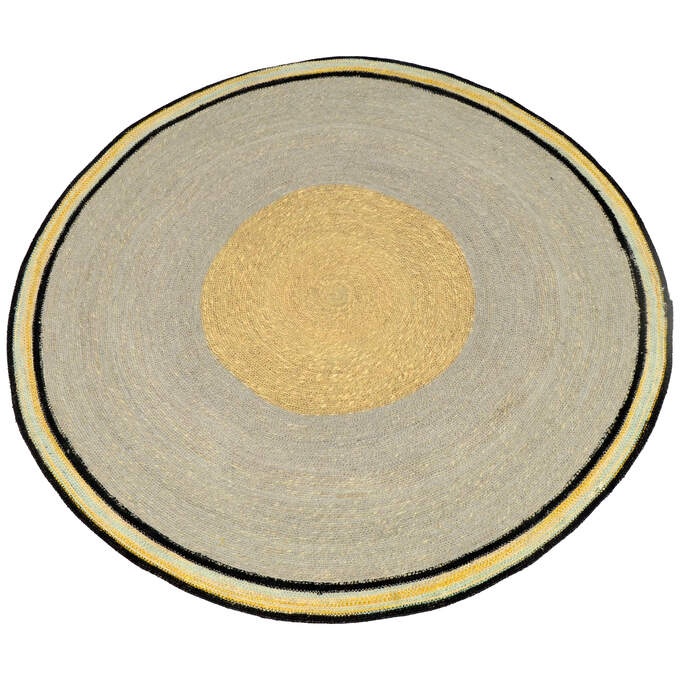 Teppich Natur organisch grau/beige