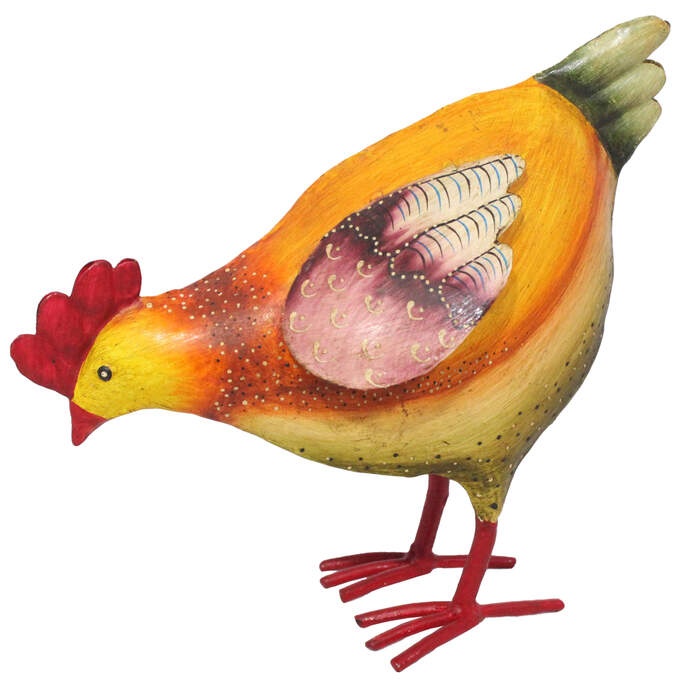 Henne 1 bemalt
