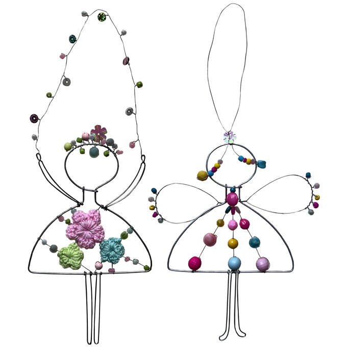 Perlen Barockengel 2fach sort.