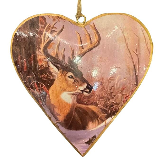 Herz Hirsch häng. braun