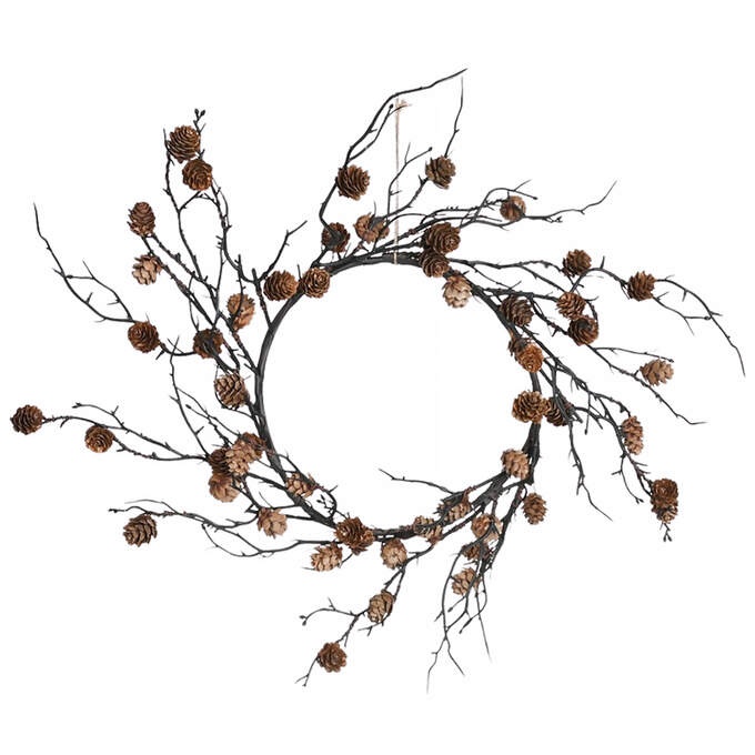 Kranz m. Zapfen braun