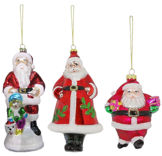 Santa häng. 3fach sort.